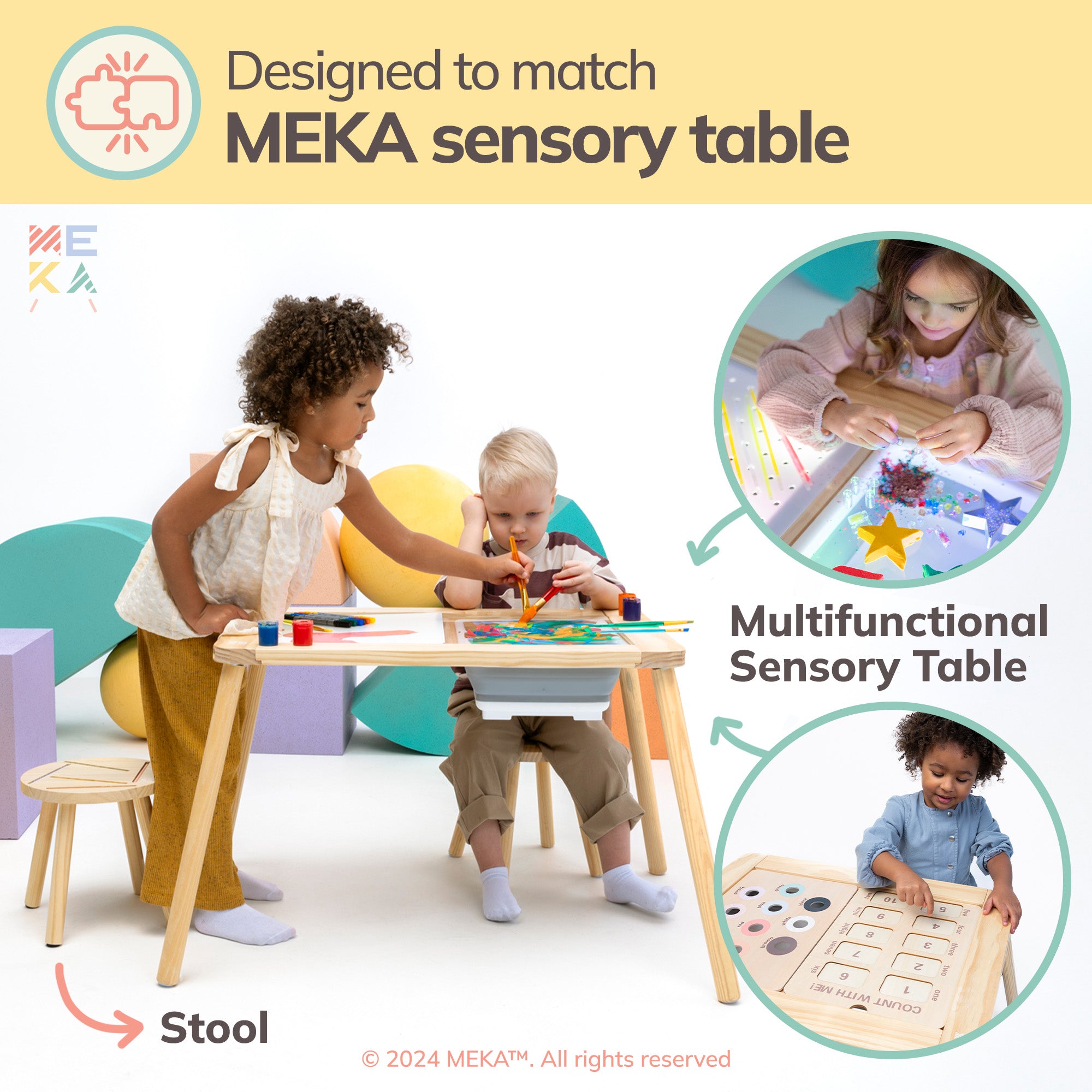 Meka Kids Activity Stool 3 in 1 – Meka Sensory Play