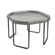 Grey, Large, Black Stand