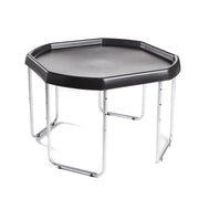 Black, Large, Silver Stand