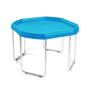 Blue, Large, Silver Stand