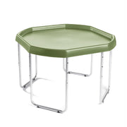 Olive Green, Large, Silver Stand