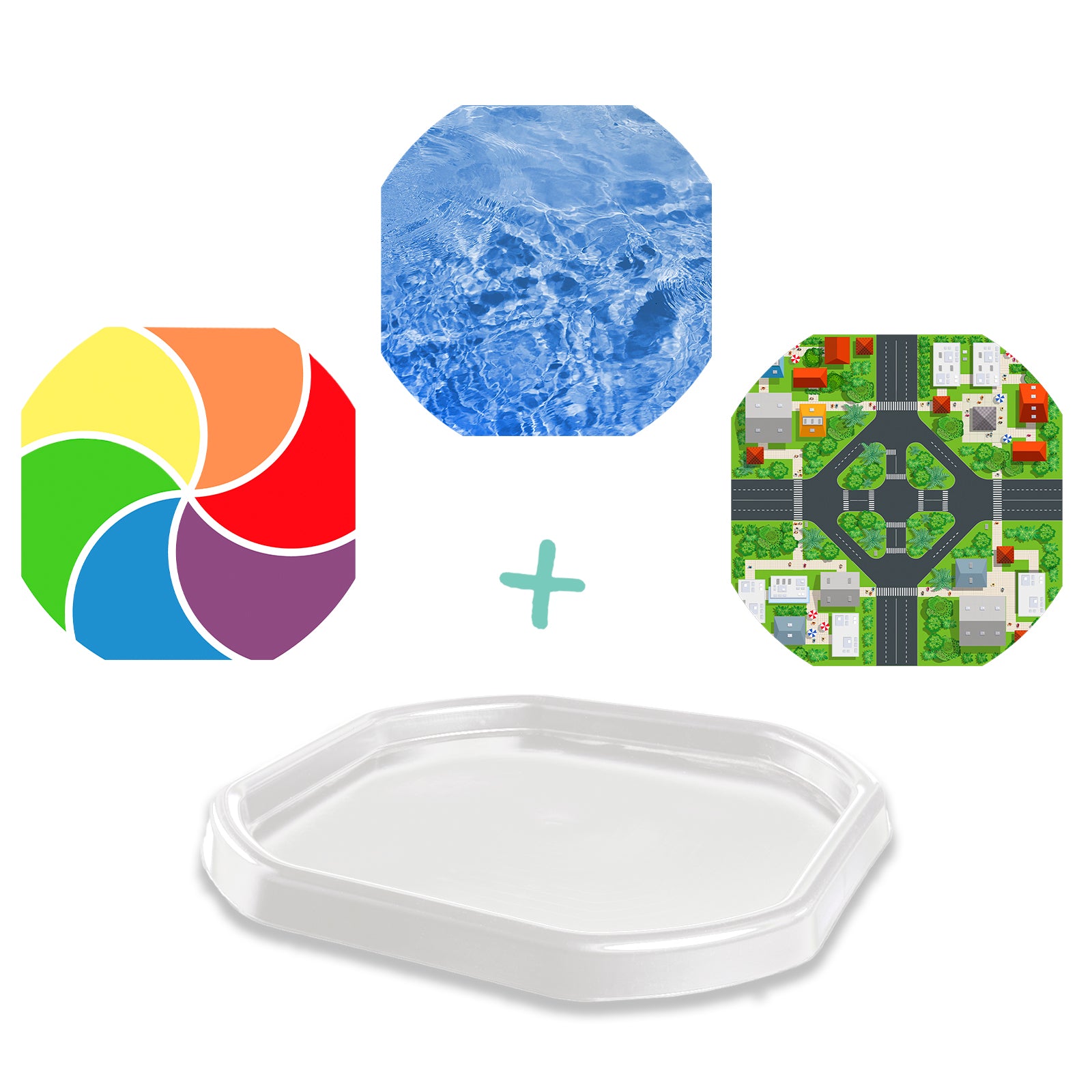 Zone Module Tray Tuff Tray Set + Numbers 1-10 Insert Bundle – Meka Sensory Play