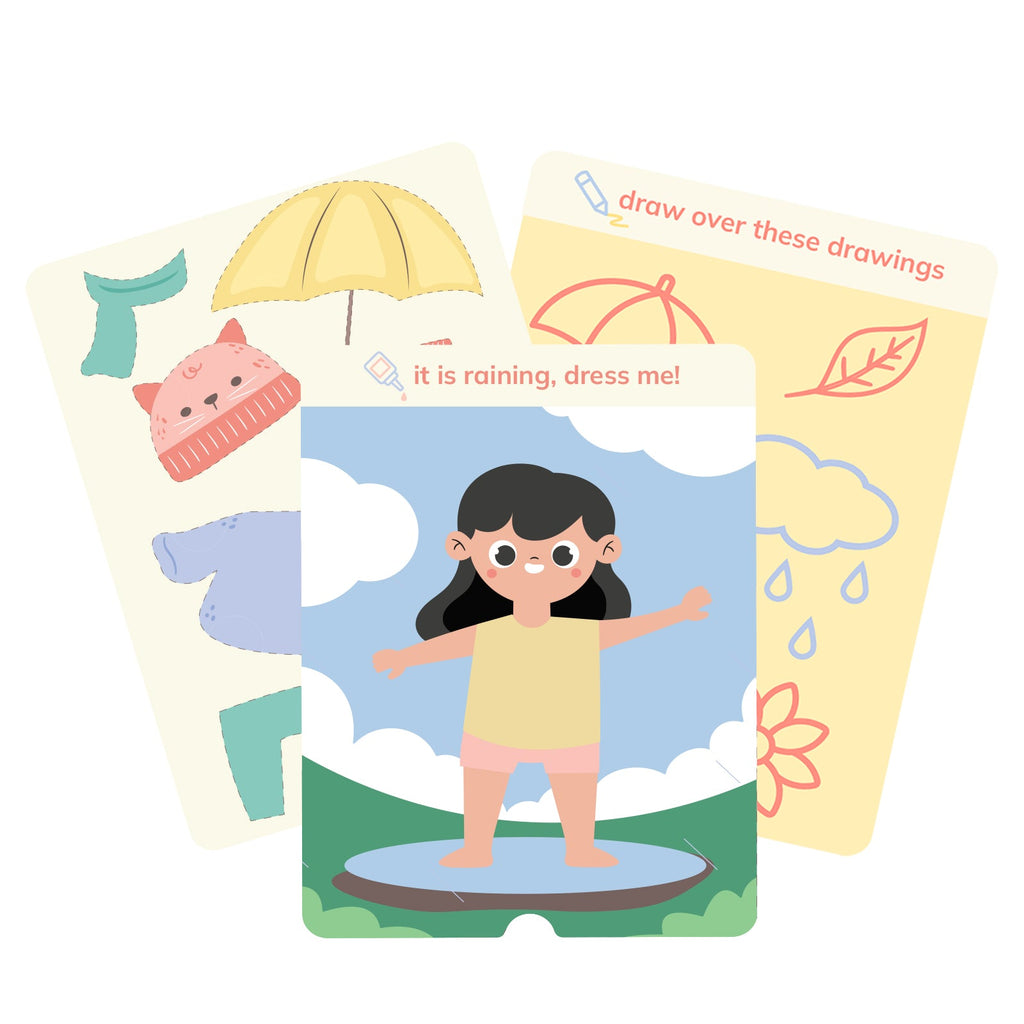 April - Rainy Days <br> FREE Subscription! - Meka Sensory Play -