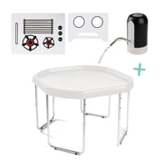 white, large, set