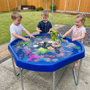 Navy,Large,Silver Stand,set