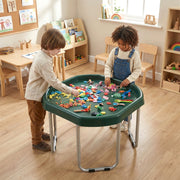 Forest Green, Small, Silver Stand