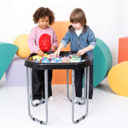 Black,small, silver stand,set