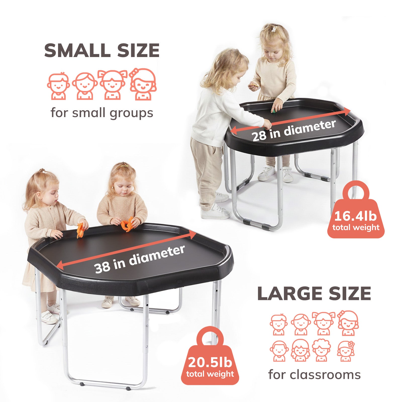 Tuff Tray Set + Mirror Insert Bundle – Meka Sensory Play