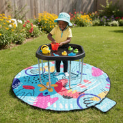 Black, Small, Blue Mat