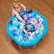 Blue,Large,Silver Stand