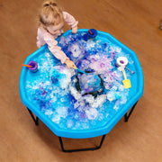 Blue, Large, Black Stand