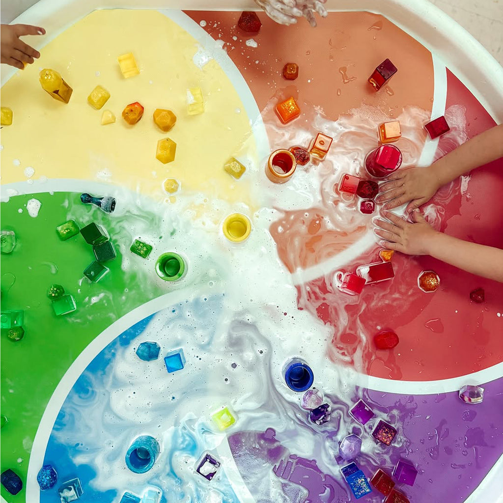 Tuff Tray Set + Color Wheel Vinyl Insert Bundle – Meka Sensory Play