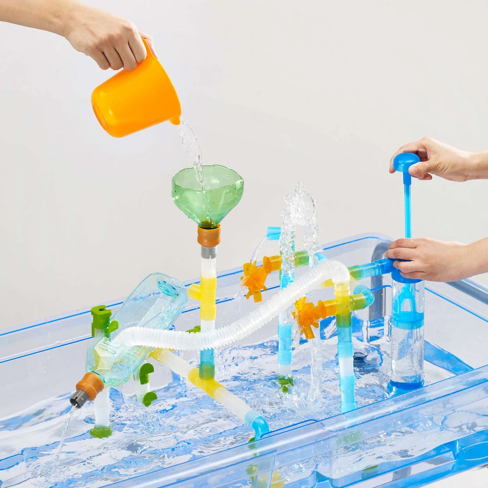Water Pipes Pump Set – Meka Sensory Play - Main Image