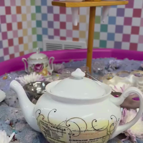 Pink, Large, Silver Stand