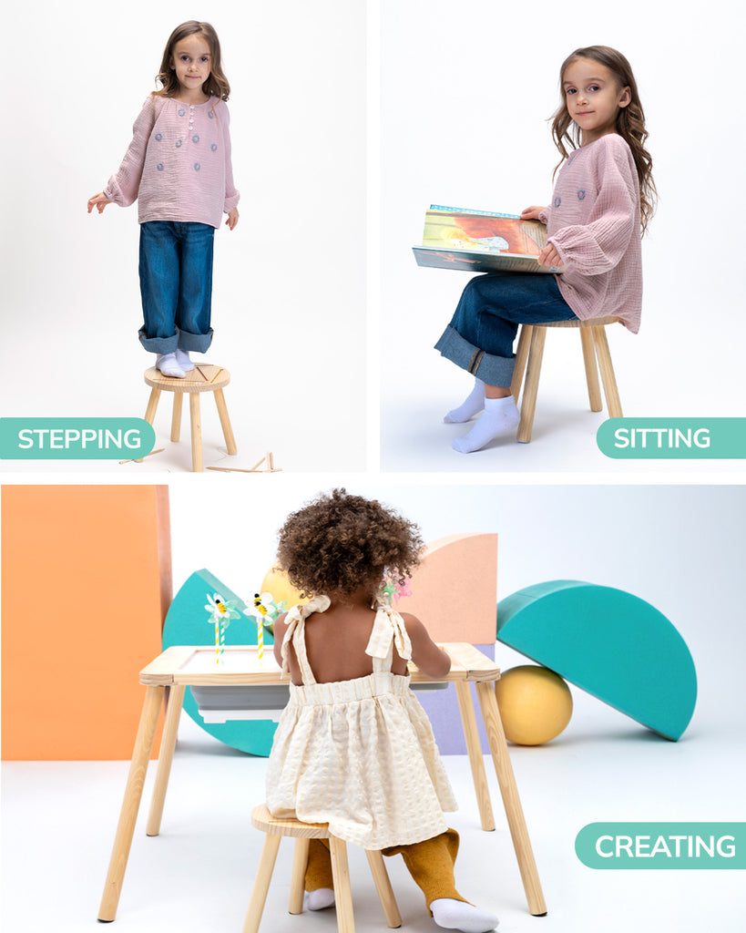Meka Kids Activity Stool 3 in 1 – Meka Sensory Play