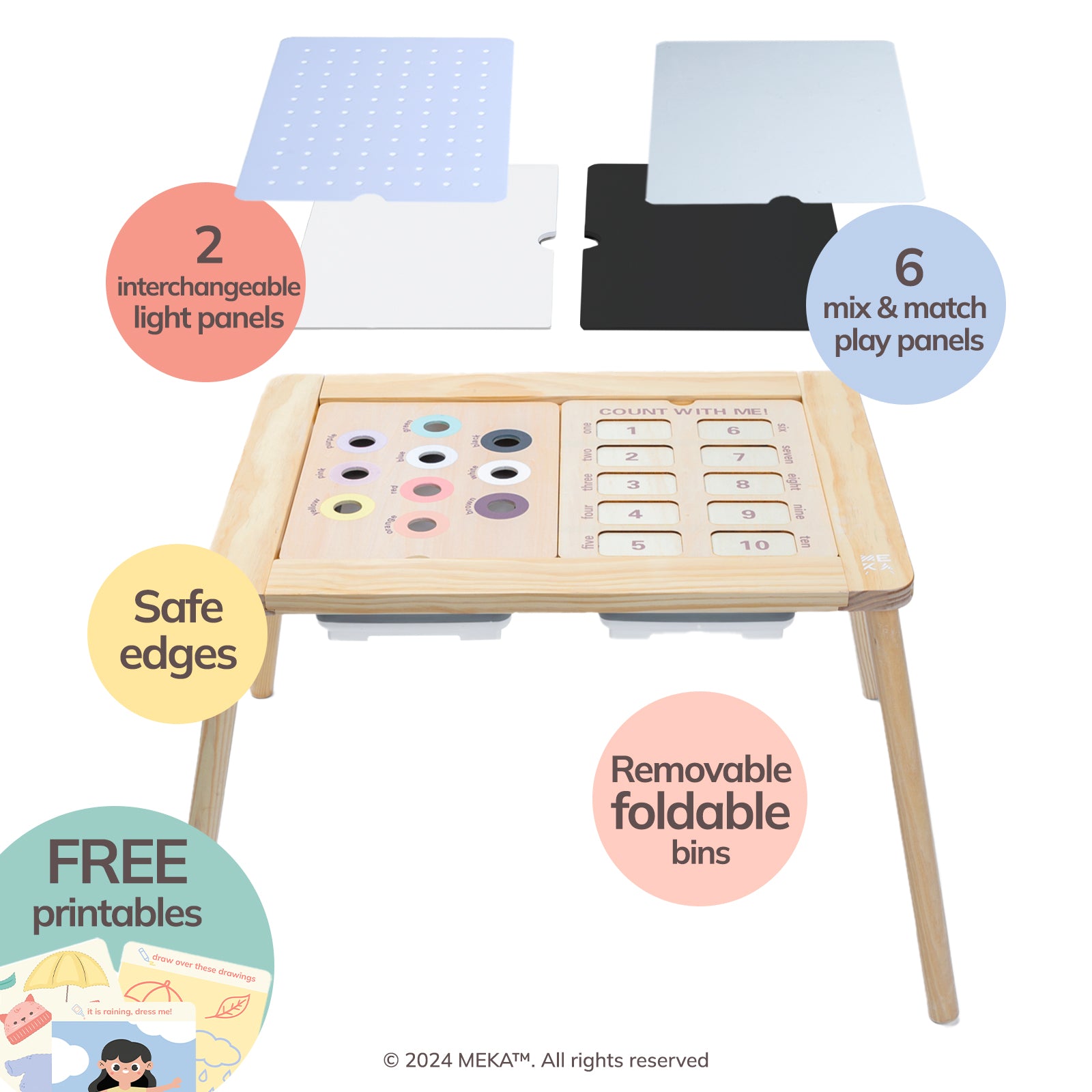 Sensory Table 6 in 1 – Meka Sensory Play