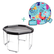 Black, Large, Blue Mat