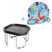 Black, Small, Blue Mat