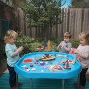 Blue,Large,Silver Stand