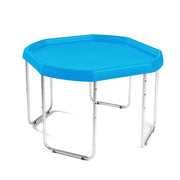 Blue, Large, Silver Stand