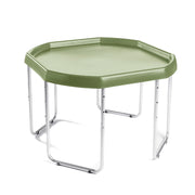 Olive Green, Large, Silver Stand