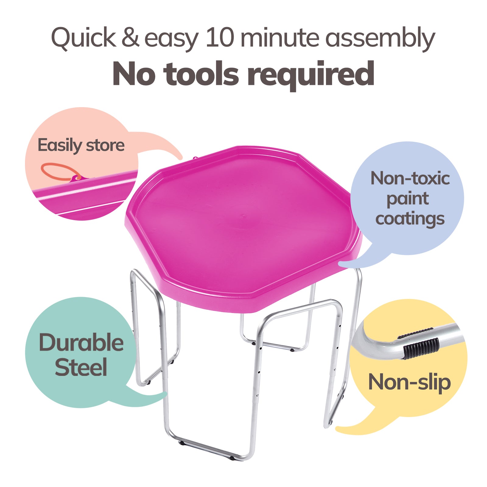 Tuff Tray and Stand Set (7 Colors Available) – Meka Sensory Play