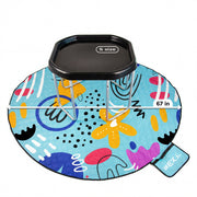 Black, Small, Blue Mat