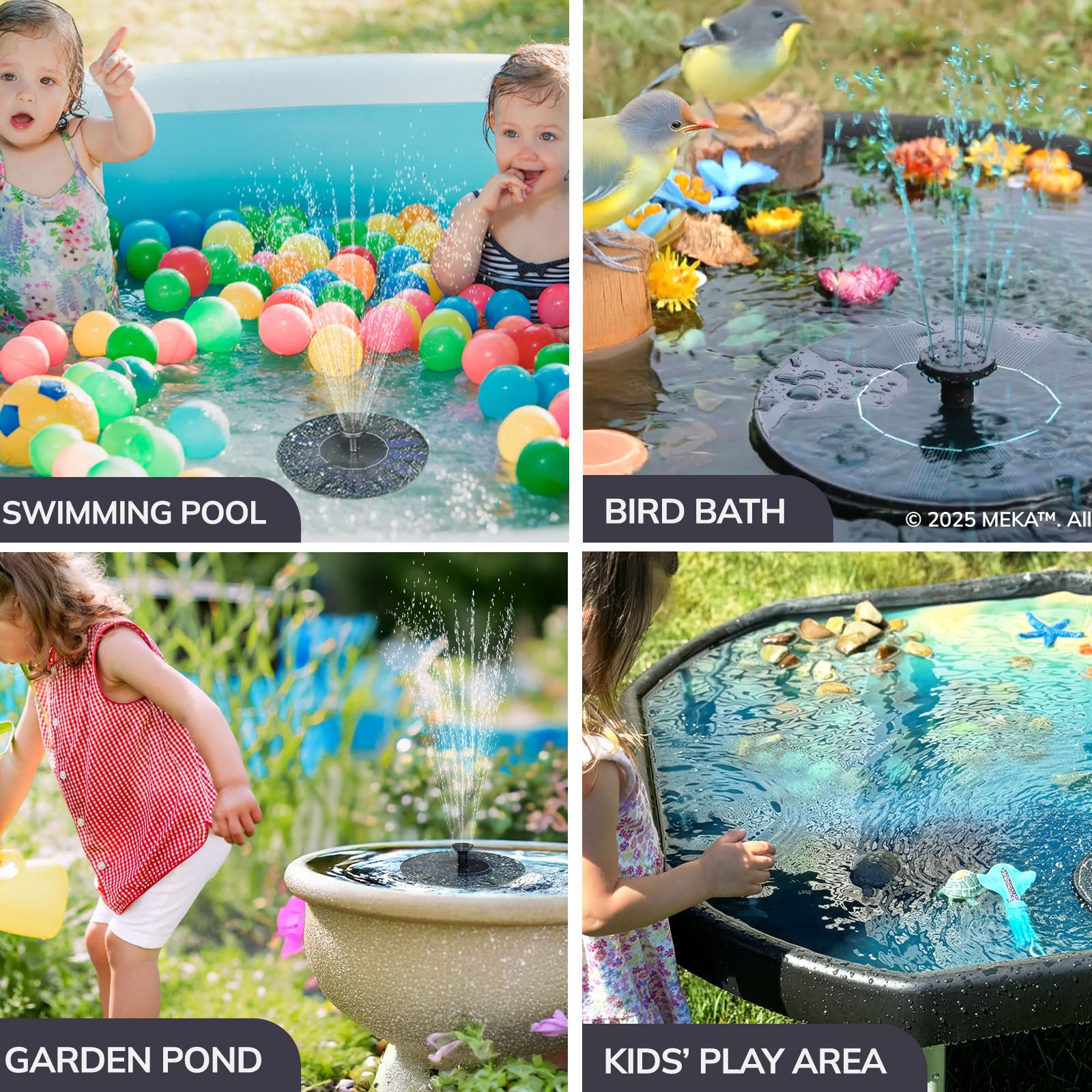 Tuff Tray Set Solar Fountain Bundle – Meka Sensory Play