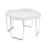 White, Large, Silver Stand